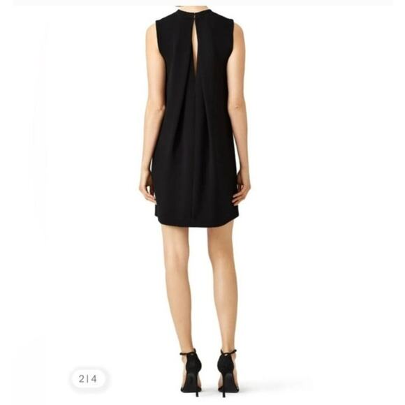 Vince Black Shift Sleeveless Dress Keyhole Back Size 2 Retail $395 - Picture 2 of 9